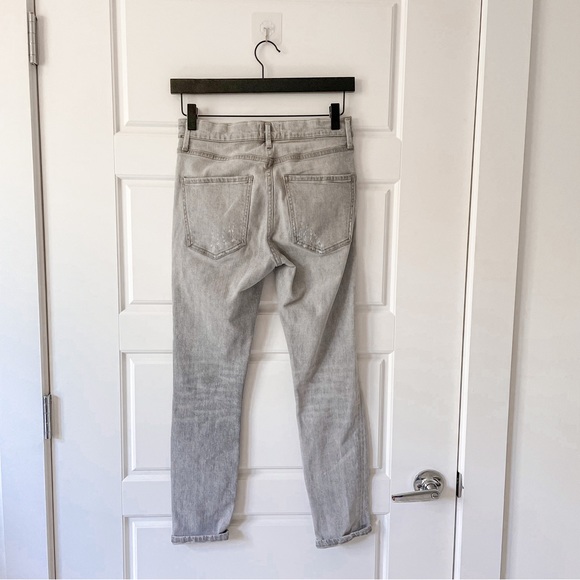 AGOLDE Sophie High Rise Crop Skinny Jeans Portland Destructed - Picture 3 of 7